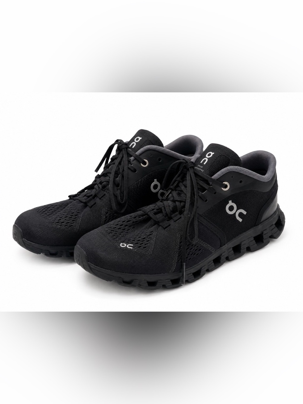 On Cloud X Running Shoes Black CloudTec Sneakers Men’s US 10 Swiss Engineering